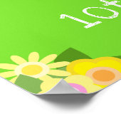 Pink Lemonade Dark Skin Girl Geburtstag Willkommen Poster (Ecke)