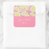 Pink Lemonade "Dein Text" Aufkleber in Rosa (Tasche)