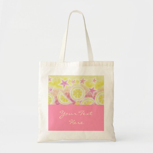 Pink Lemonade 'Dein Text' Tasche pink (Vorne)