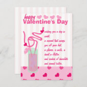 Pink Lemonade für zwei Feiertagskarte (Vorne/Hinten)