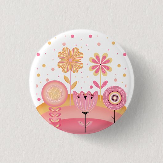 Pink Lemonade Garden Button (Vorderseite)