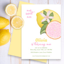 Pink Lemonade Geburtstagsparty Einladung