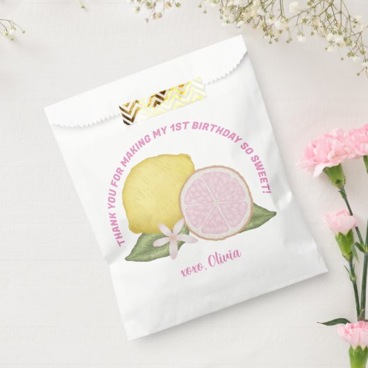 Pink Lemonade Geburtstagsparty Gefallen Bag Geschenktütchen (Versiegelt)