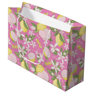 Pink Lemonade Geburtstagsparty Große Geschenktasch Geschenktüte
