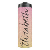 Pink Lemonade Glitzer Ombre Thermosbecher (Vorderseite)