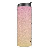 Pink Lemonade Glitzer Ombre Thermosbecher (Nach links gedreht)