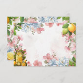 Pink Lemonade Leere Rezept Karte (Vorne/Hinten)