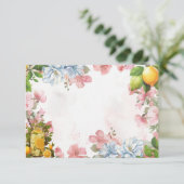 Pink Lemonade Leere Rezept Karte (Stehend Vorderseite)