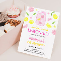 Pink Lemonade Lemon Birthday