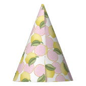 Pink Lemonade Lemon Birthday Party Hat Partyhütchen (Rückseite)