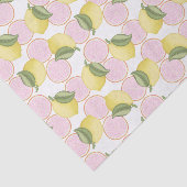 Pink Lemonade Lemon Birthday Party Tissue Paper Seidenpapier (Ausschnitt)