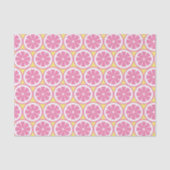 Pink Lemonade Lemon Slices Pattern Summer Party Seidenpapier (Vorderseite)