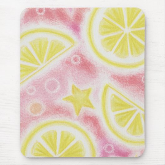 Pink Lemonade 'Lemons' Mousepad (Vorne)