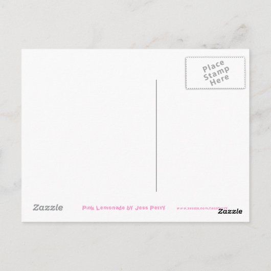 Pink Lemonade 'Lemons' Postkarte (Rückseite)