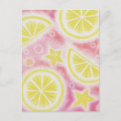 Pink Lemonade 'Lemons' Postkarte (Vorderseite)