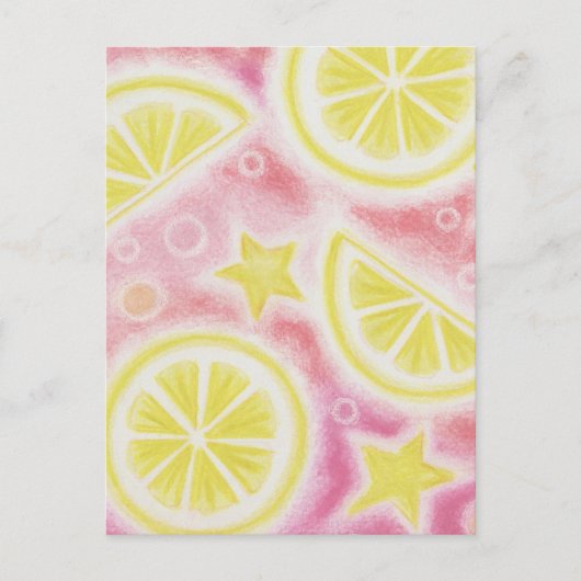 Pink Lemonade 'Lemons' Postkarte (Vorderseite)