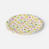 Pink Lemonade Papierplatte Pappteller (Schrägansicht)