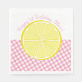 Pink Lemonade Party Napkins Serviette (Vorderseite)