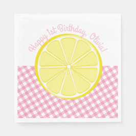 Pink Lemonade Party Napkins Serviette