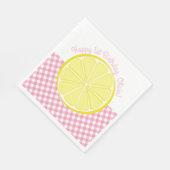Pink Lemonade Party Napkins Serviette (Ecke)