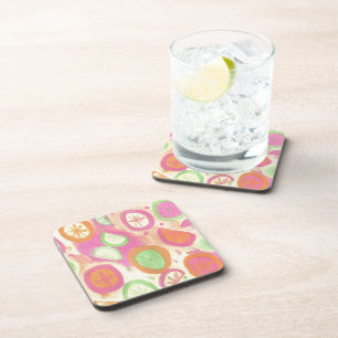 Pink Lemonade Pattern Getränkeuntersetzer