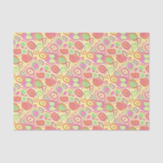 Pink Lemonade Pattern Seidenpapier (Vorderseite)