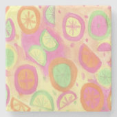 Pink Lemonade Pattern Steinuntersetzer (Vorderseite)