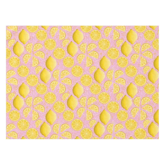 Pink Lemonade pattern Tischdecke (Vorderseite (Horizontal))