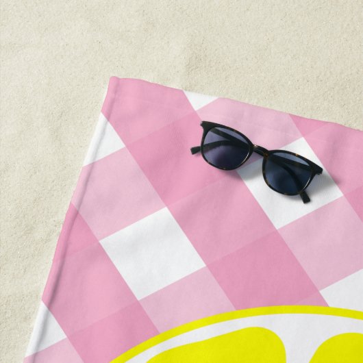 Pink Lemonade Personalisiert Beach Handtuch (Beispiel)