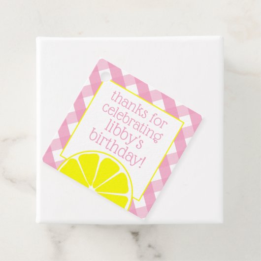 Pink Lemonade Personalisiert Gefallen oder Geschen Geschenkanhänger (Beispiel)