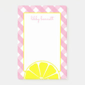 Pink Lemonade Personalisiert Post-it Notepad Post-it Klebezettel (Vorderseite)