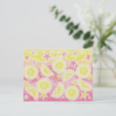 Pink Lemonade Postkarte (Stehend Vorderseite)