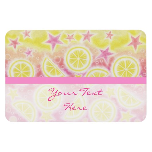 Pink Lemonade Premium-Magnet "Dein Text" Magnet (Horizontal)