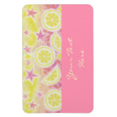 Pink Lemonade Premium-Magnet "Dein Text" pink Magnet (Vertikal)
