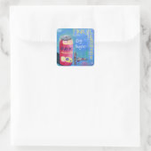 Pink Lemonade Quadratischer Aufkleber (Tasche)