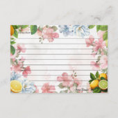 Pink Lemonade Rezept Karte (Rückseite)