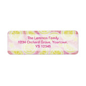 Pink Lemonade Rücksendeadresse - zentrierter Text (Vorne)