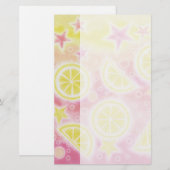 Pink-Lemonade-Schreibpapier Briefpapier (Vorne/Hinten)
