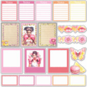 Pink Lemonade Set 2 Planer-Aufkleber Aufkleber (Vorderseite)