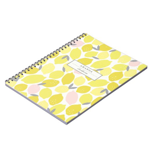 Pink Lemonade von Origami Prints Custom Notebook Notizblock (Linke Seite)