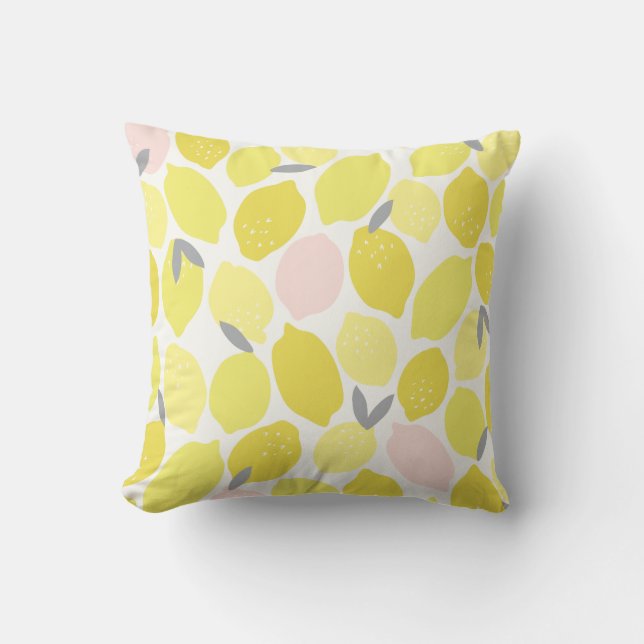 Pink Lemonade von Origami Prints Throw Kissen (Vorderseite)