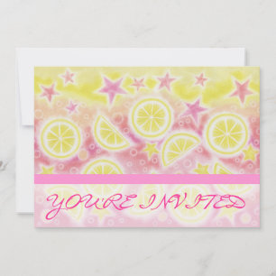 Pink Lemonade "You're Invited" Einladung Streifen