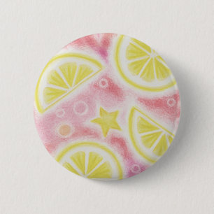 Pink Lemonade 'Zitronen' Abzeichen Button