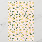 Pink Lemons Brautparty Bingo Game Card Flyer (Hinten)