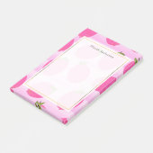 Pink Lemons Lemonade Sommer Frucht Spaß hell Post-it Klebezettel (angewinkelt)