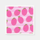 Pink Lemons Lemonade Summer Frucht Party Serviette (Vorderseite)