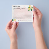 Pink Lemons Ratschläge für Paare Duschspielkarte Flyer (Gruppe)