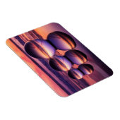 Pink Lensball California Beach Sunset Magnet (Rechte Seite)
