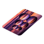 Pink Lensball California Beach Sunset Magnet (Linke Seite)