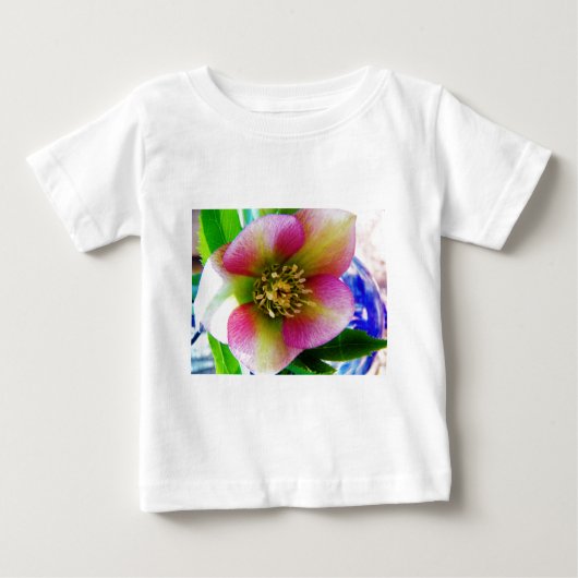 Pink Lenten Rose, Baby T-shirt (Vorderseite)